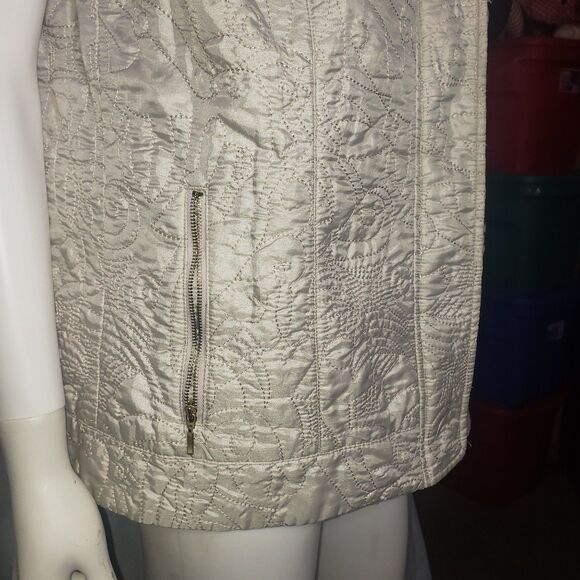 ZENERGY BY CHICOS Champagne Vest Jacket Womens Size 2 - Picture 4 of 8